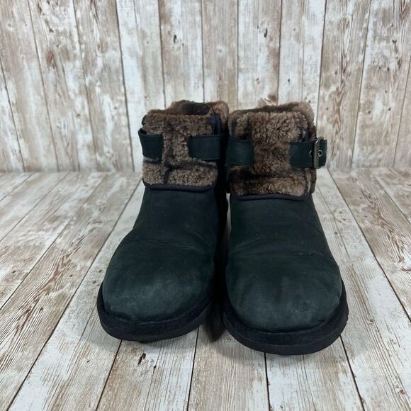 Ugg Jocelin‎ black bootie ankle cut Womens 6 - Picture 4 of 8